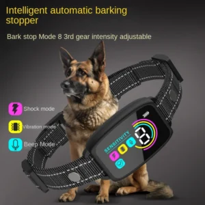 Intelligent Dog Collar Anti Barking Automatic Stop Device Dog Training Electric Anti Disturbance Stop Barking Waterproof